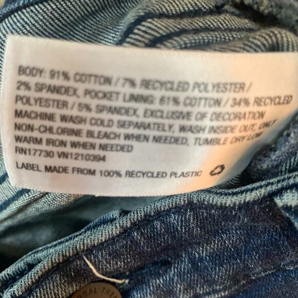 NWT UNIVERSAL THREAD HIGH-RISE SKINNY JEANS MEDIUM BLUE SIZE 12-TUXEDO STRIPE - Picture 6 of 6